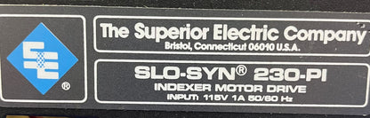 MOTOR INDEXADOR SUPERIOR ELECTRIC SLO-SYN 230-PI 115 V 1 A 50/60 HZ