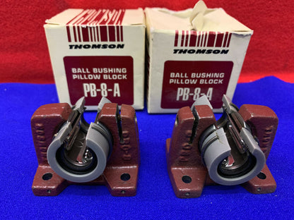 QTY 2 - THOMSON PB-8-A BALL BUSHING PILLOW BLOCKS