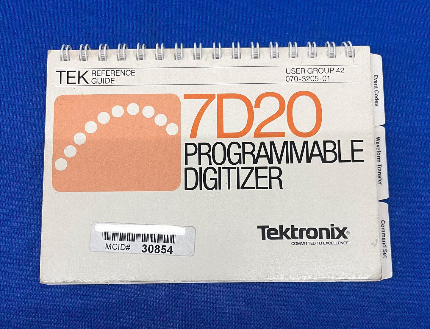 TEKTRONIX 7D20 070-3205-01 USER GROUP 42 PROGRAMMABLE DIGITIZER REFERENCE GUIDE