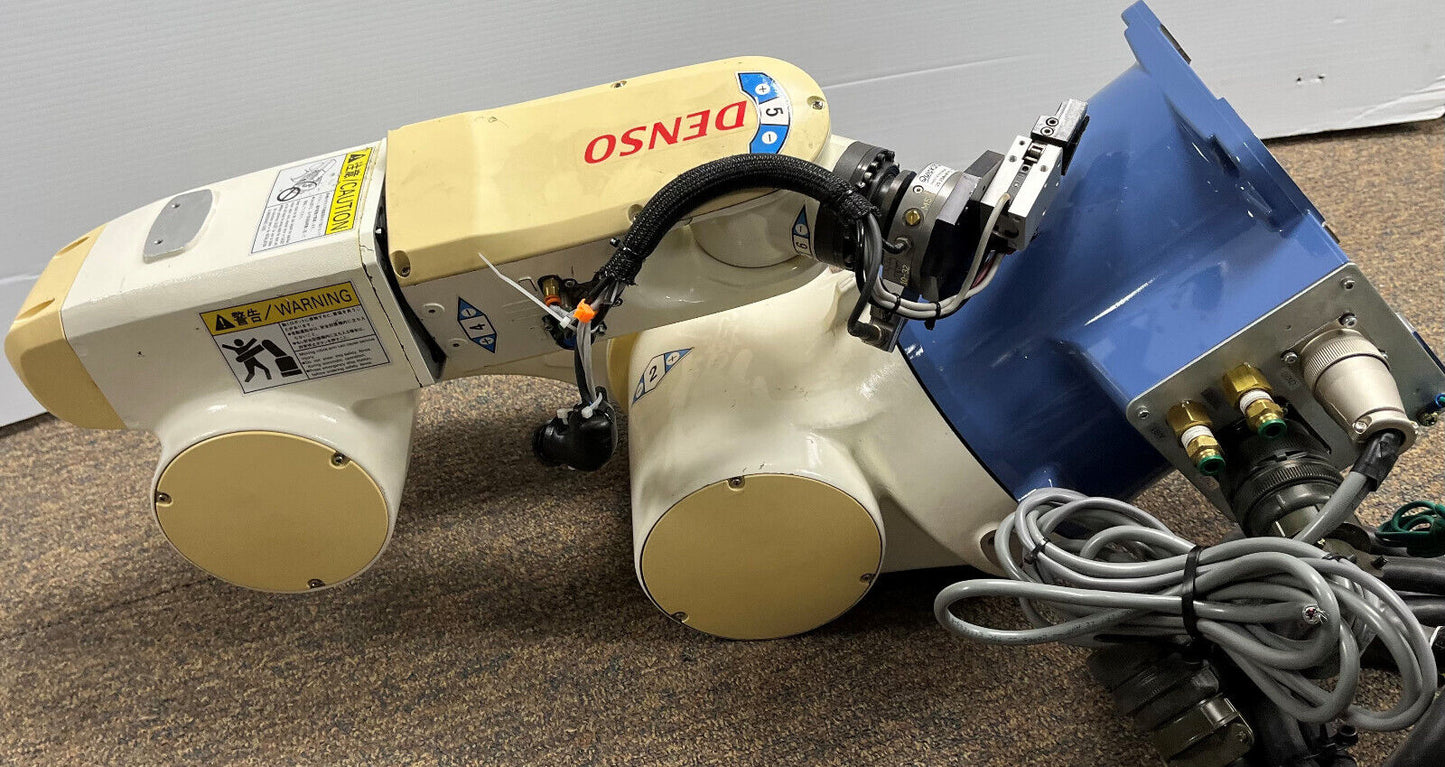 Denso 6 Axis Robot VA-6556 EM w/Quick Stop QS-25ANP-T3 Collision Sensor - PARTS