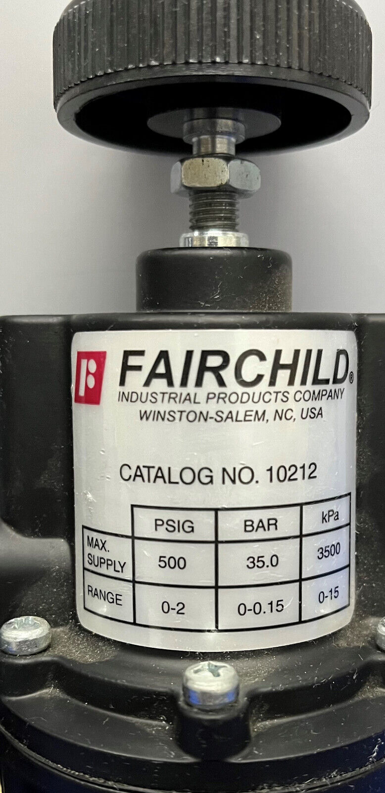 FAIRCHILD PNEUMATIC PRECISION REGULATOR 10212 MODEL 10 - 1 LOT OF 2