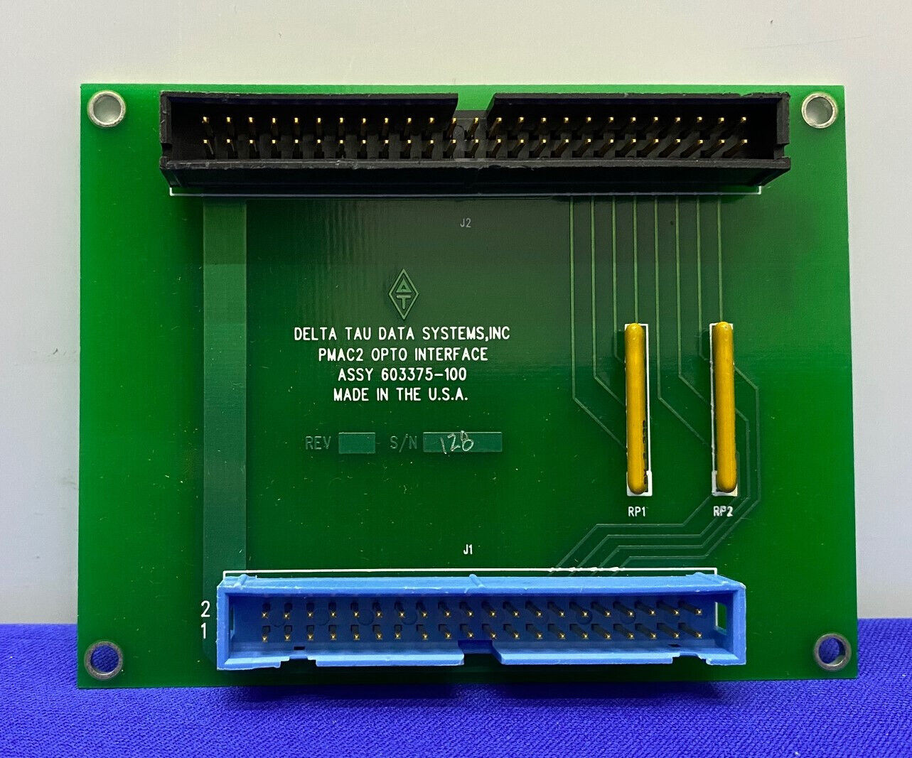 CONJUNTO DE INTERFAZ OPTO PMAC2 DE SISTEMAS DE DATOS DELTA TAU 603375-100