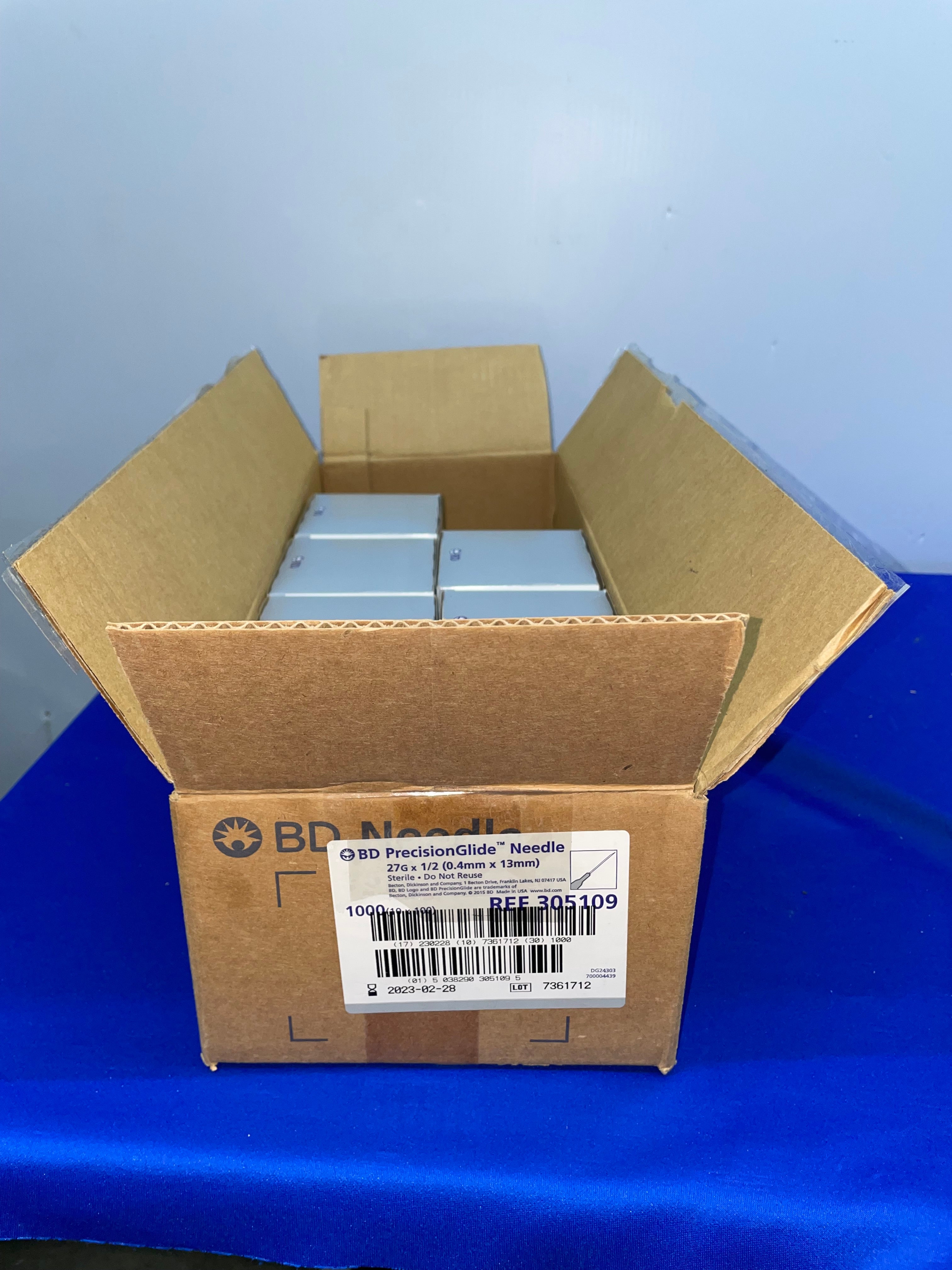 Incomplete Box. Amazon PRECISION GLIDE NEEDLE, 7 PACKS OF 100, INCOMPLETE BOX,NEW/OPEN BOX ...