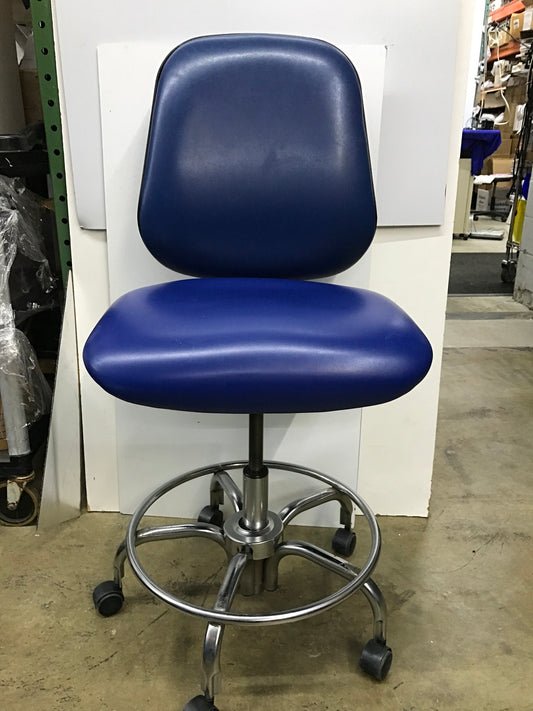 BLUE BIOFIT LAB CHAIRS 17" TO 24.5" HEIGHT ADJUSTABLE