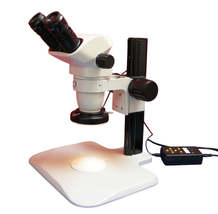 Ergonomic Track Stand LED Microscope Unit 2 | 6.7X - 45X | 10X eye |
