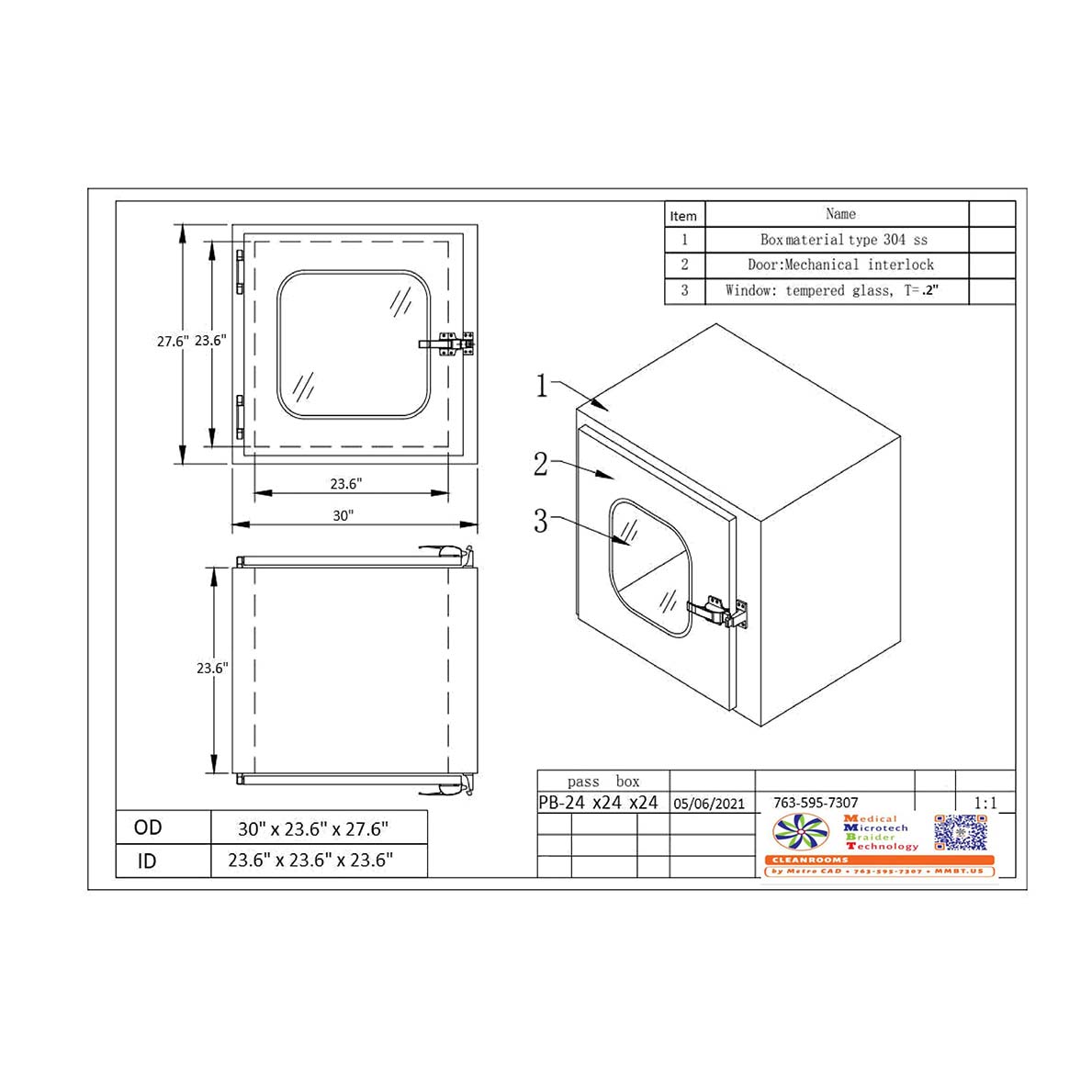 mmbt-by-metro-cad-24-inch-pass-through-box-diagram-measurements