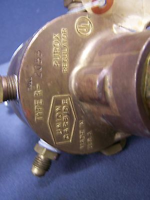 UNION CARBIDEL PUROX TYPE-R  BRASS GAS REGULATOR WELDING PRODUCT