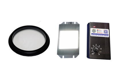 1x objective lens led rectangle backlight microscope accessory