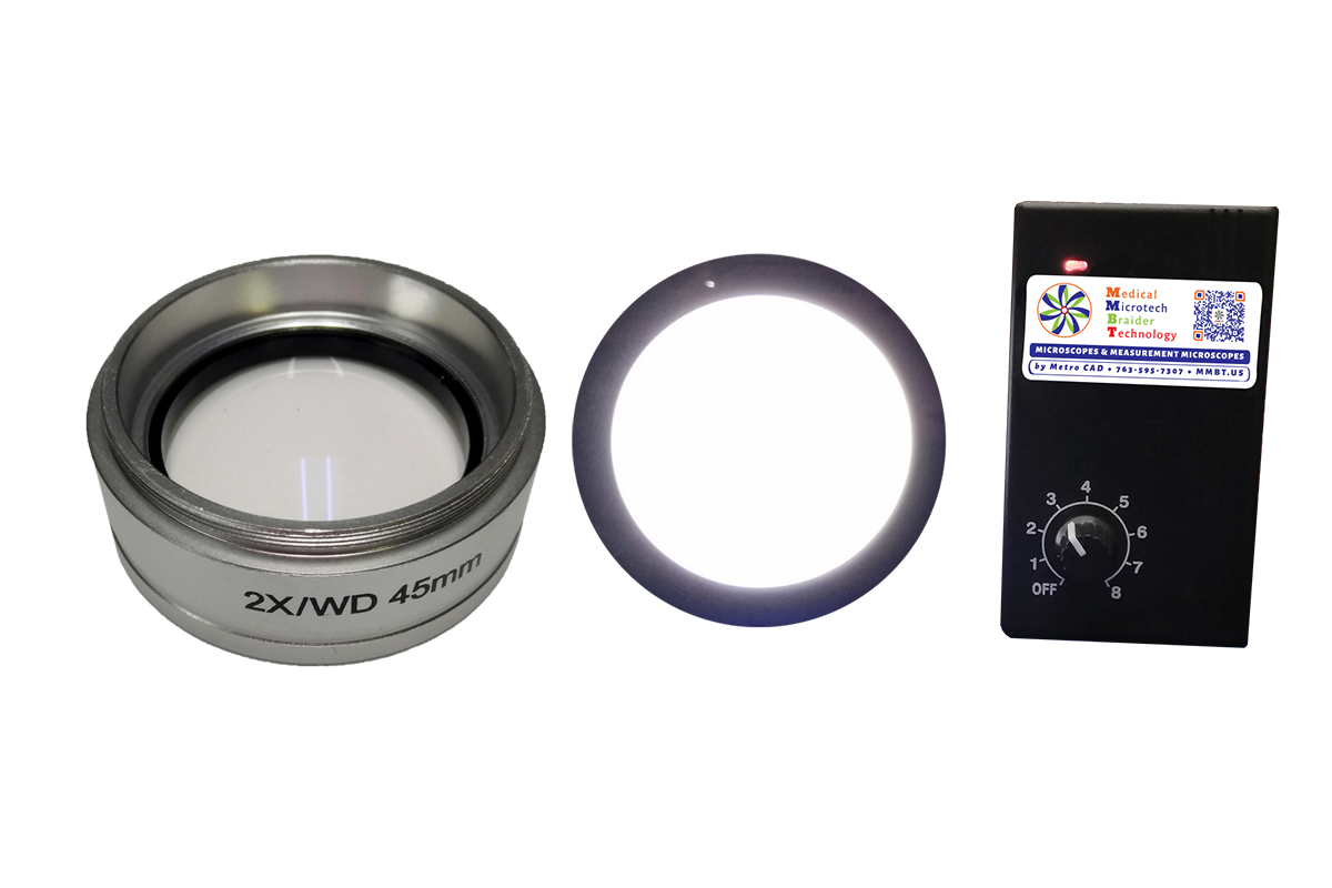 2x objective lens cb5000 led backlight microscope accessory