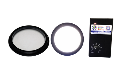 1x objective microscope lens circle led backlight