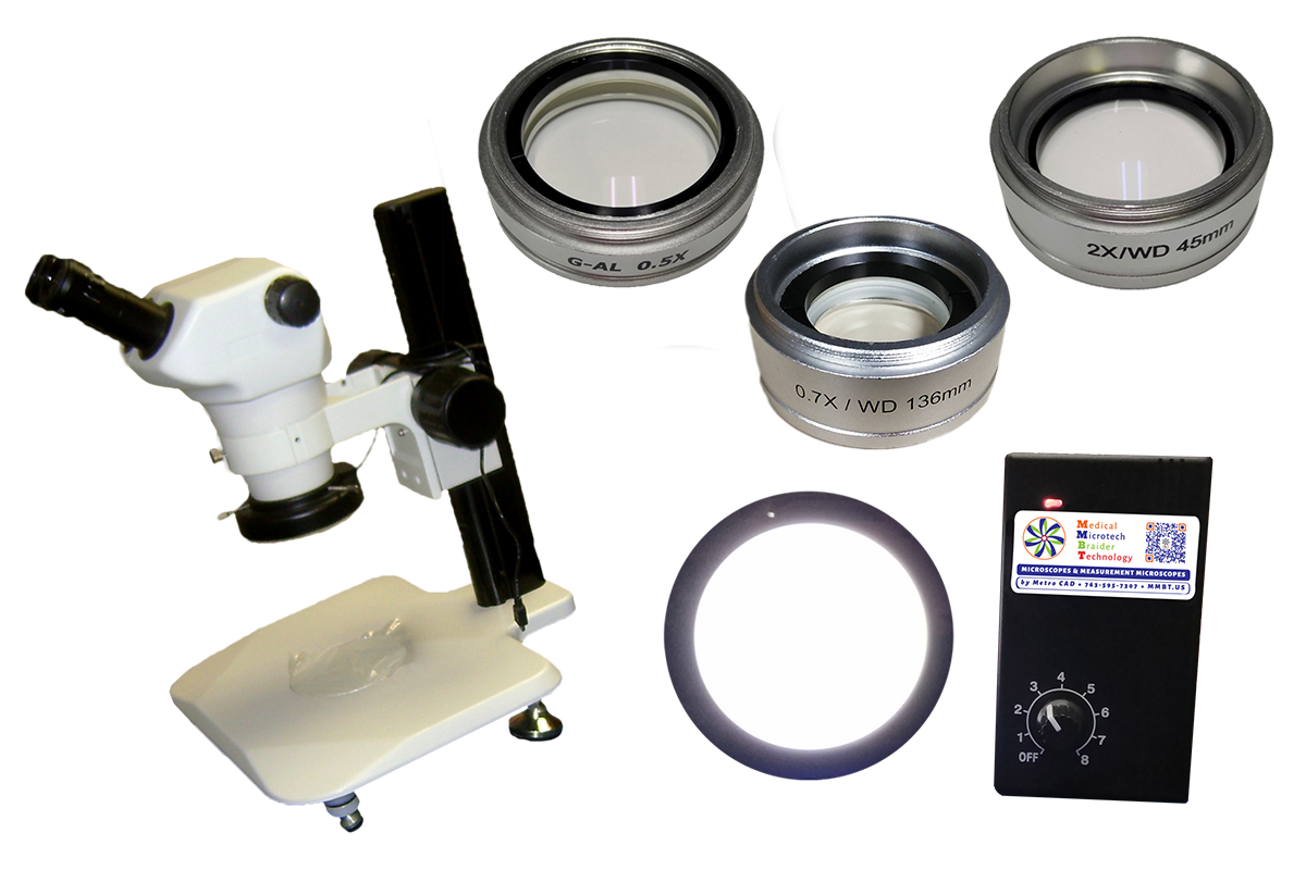 mmbt-unit-5-microscope-2x-.7x-.5x-objective-lenses-tilt-stand-circle-backlight