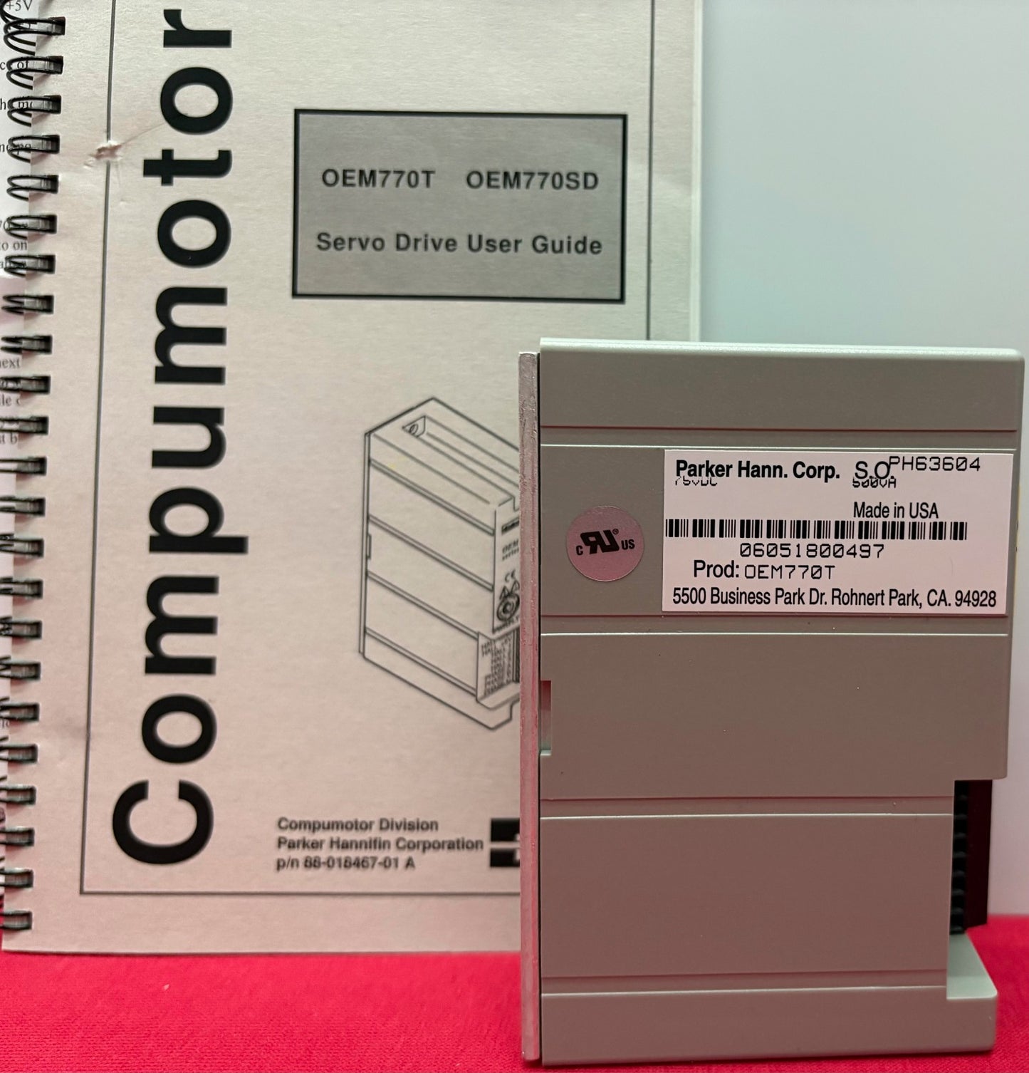 PARKER COMPUMOTOR OEM SERIES TORQUE SERVO DRIVE OEM770T w/ 73-018496-01 REV B