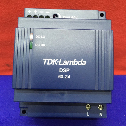 TDK-LAMBDA DSP60-24 / DSP 60-24 / DSP60 SERIE DIN RAIL VOEDING 