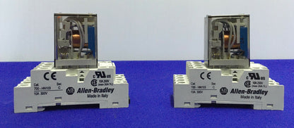 1 LOT VAN 2 Allen Bradley - 700-HN103 MINIATUUR RELAIS SOCKET &amp; 700-HC24Z24-4 RELAIS 