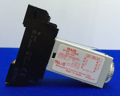 NAiS MATSUSHITA ELECTRIC WORKS S1DX / ADZ11166 DELAY TIMER MODULE & 2-M4X10