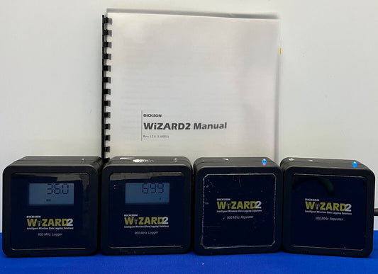 DICKSON WIZARD2 - QTE 2 - WH225 900 MHz LOGGER &amp; QTE 2 - WA200 900 MHz REPEATER