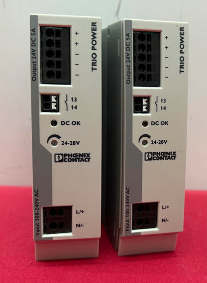 PHOENIX CONTACT TRIO-PS-2G/1AC/24DC/5 2903148 24VDC POWER SUPPLY - 1 LOT QTY 2