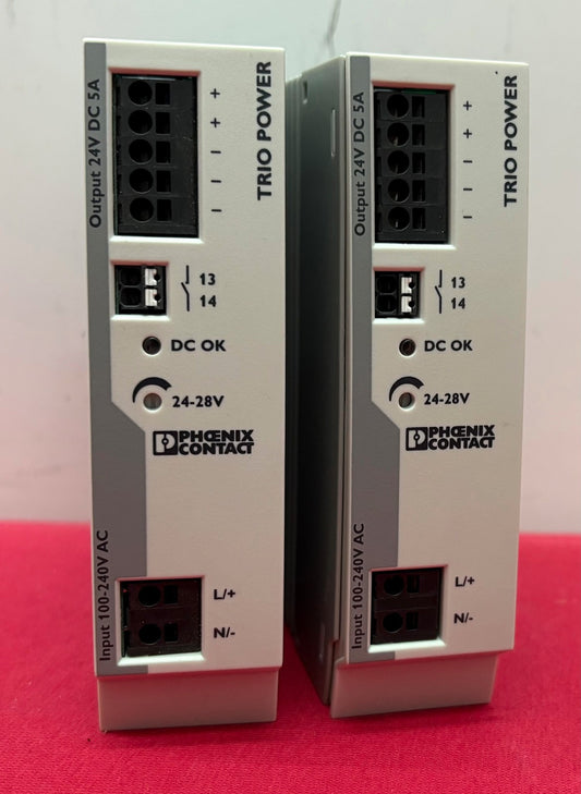 PHOENIX CONTACT TRIO-PS-2G/1AC/24DC/5 2903148 24VDC POWER SUPPLY - 1 LOT QTY 2