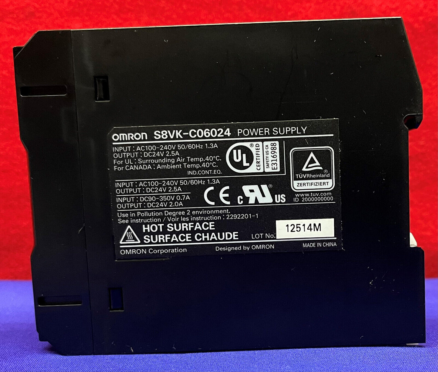 Alimentation à découpage Omron S8VK-C06024 CA 100-240 V CC 24 V