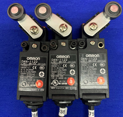 Menge von 3 OMRON SICHERHEITS-ENDSCHALTER D4N-1122