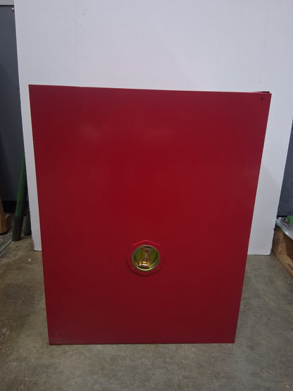 Uline H-2569M-R Flammable Safety Cabinet 4 Gal Countertop Manual Door Red No Key