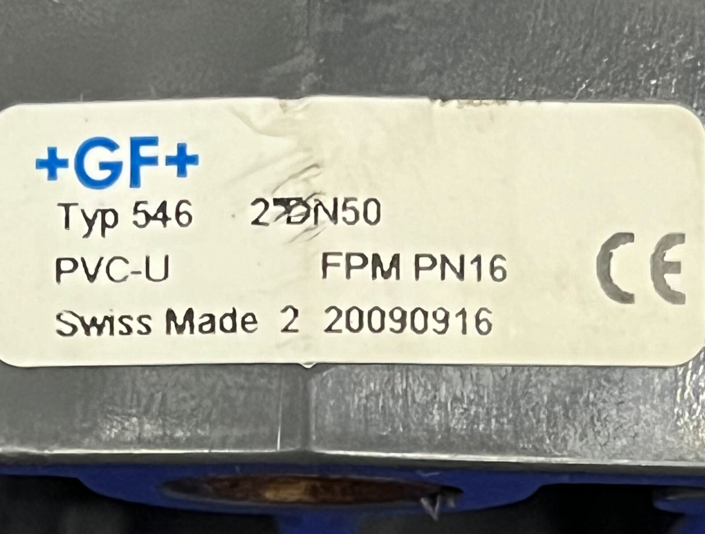GEORG FISCHER +GF+ TYP 546 2” DN50 PVC-U FPM PN16 BALL VALVE - 1 LOT QTY 3