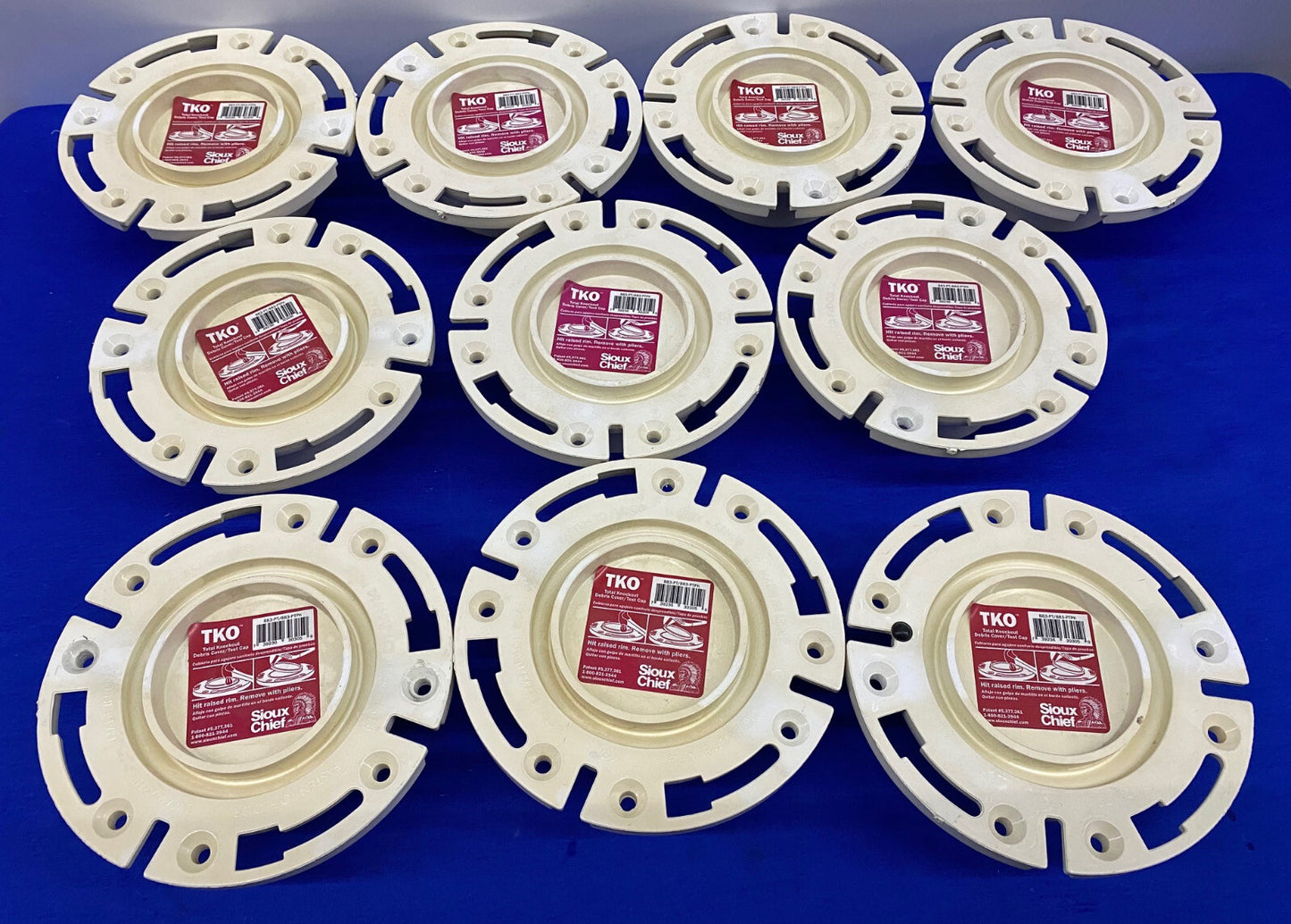 Bride de placard en PVC SIOUX CHIEF TKO™ 883-PT/883PTPK 3X4