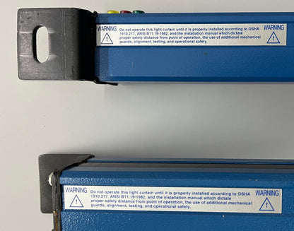 PINNACLE SAFETY LIGHT CURTAIN CONTROL BOX MG-28-0F-20 EMITTER & RECEIVER - PARTS