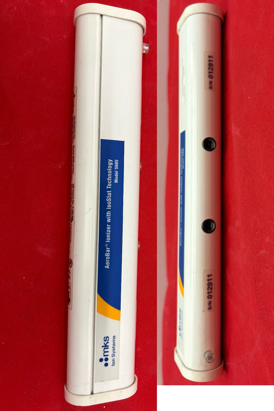 MKS 5685 AEROBAR IONIZER WITH ISOSTAT TECHNOLOGY NO POWER SUPPLY - PARTS/REPAIR