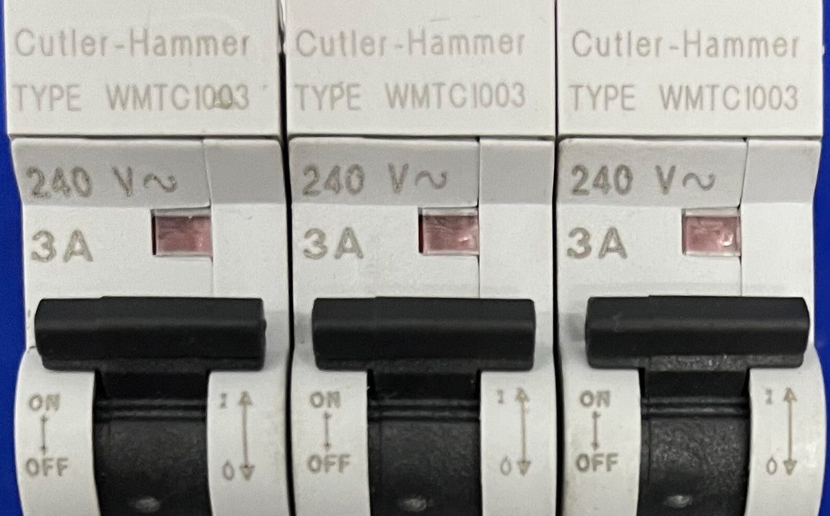 DISYUNTOR CUTLER-HAMMER WMTC1003 DE 3 AMPERIOS - 1 LOTE CANTIDAD 3