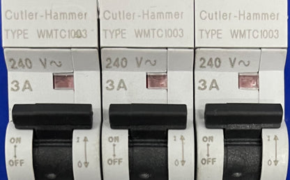 DISYUNTOR CUTLER-HAMMER WMTC1003 DE 3 AMPERIOS - 1 LOTE CANTIDAD 3