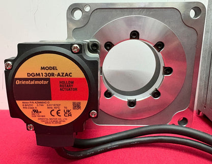 ORIENTAL MOTOR DGM130R-AZAC ROTARY TABLE w/ STEPPING MOTOR DRIVER AZD-AD - PARTS