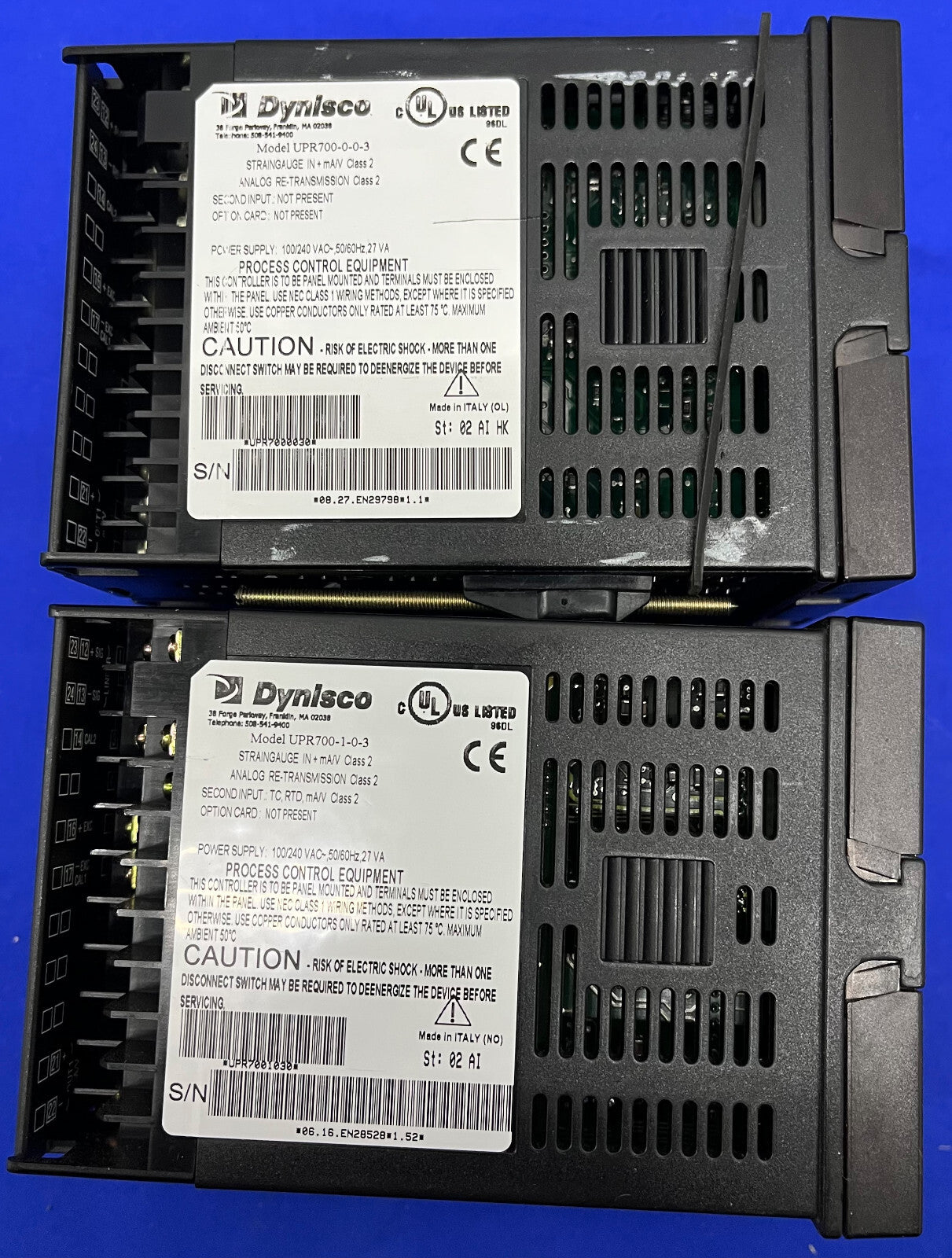 INDICATEUR DE PROCESSUS DE PRESSION DYNISCO UPR700 UPR700-0-0-3 et UPR700-1-0-3 POUR PIÈCES 