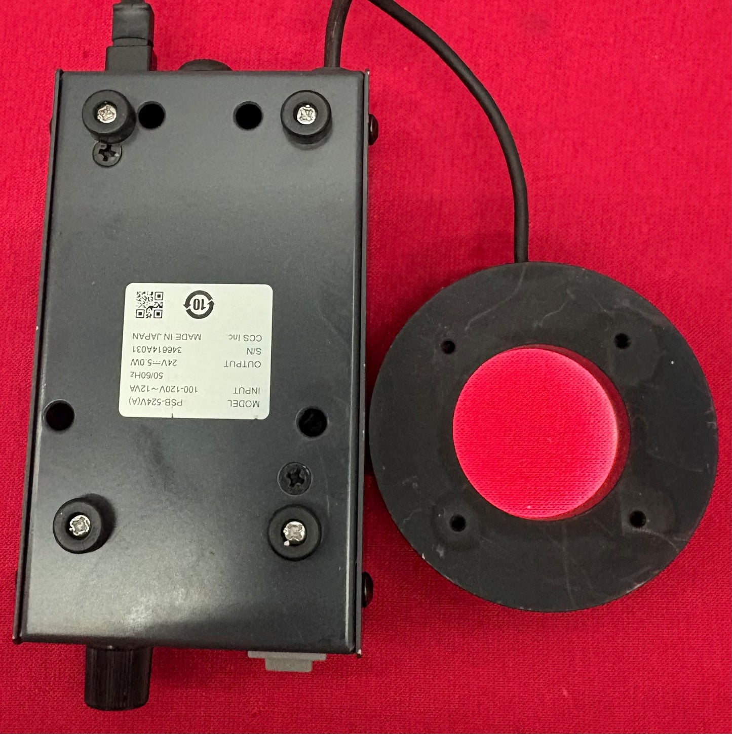 OMRON CCS PSB-524V ANALOG CONTROL UNIT w/ LED RING CONTINUOUS LIGHT