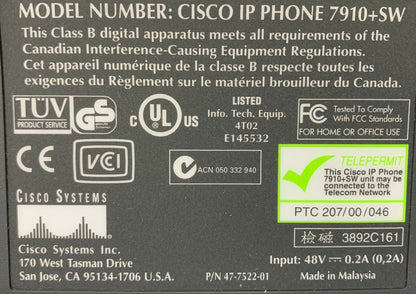CISCO IP PHONES 7910 / ONLY QTY 3 POWER SUPPLIES  "1 LOT OF 6 PHONES FOR $25"