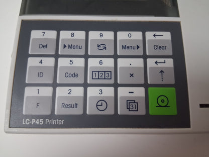 Mettler Toledo LC-P45 Printer  ITEM IS FOR PARTS REPAIR. TESTED TO POWER UP ONLY