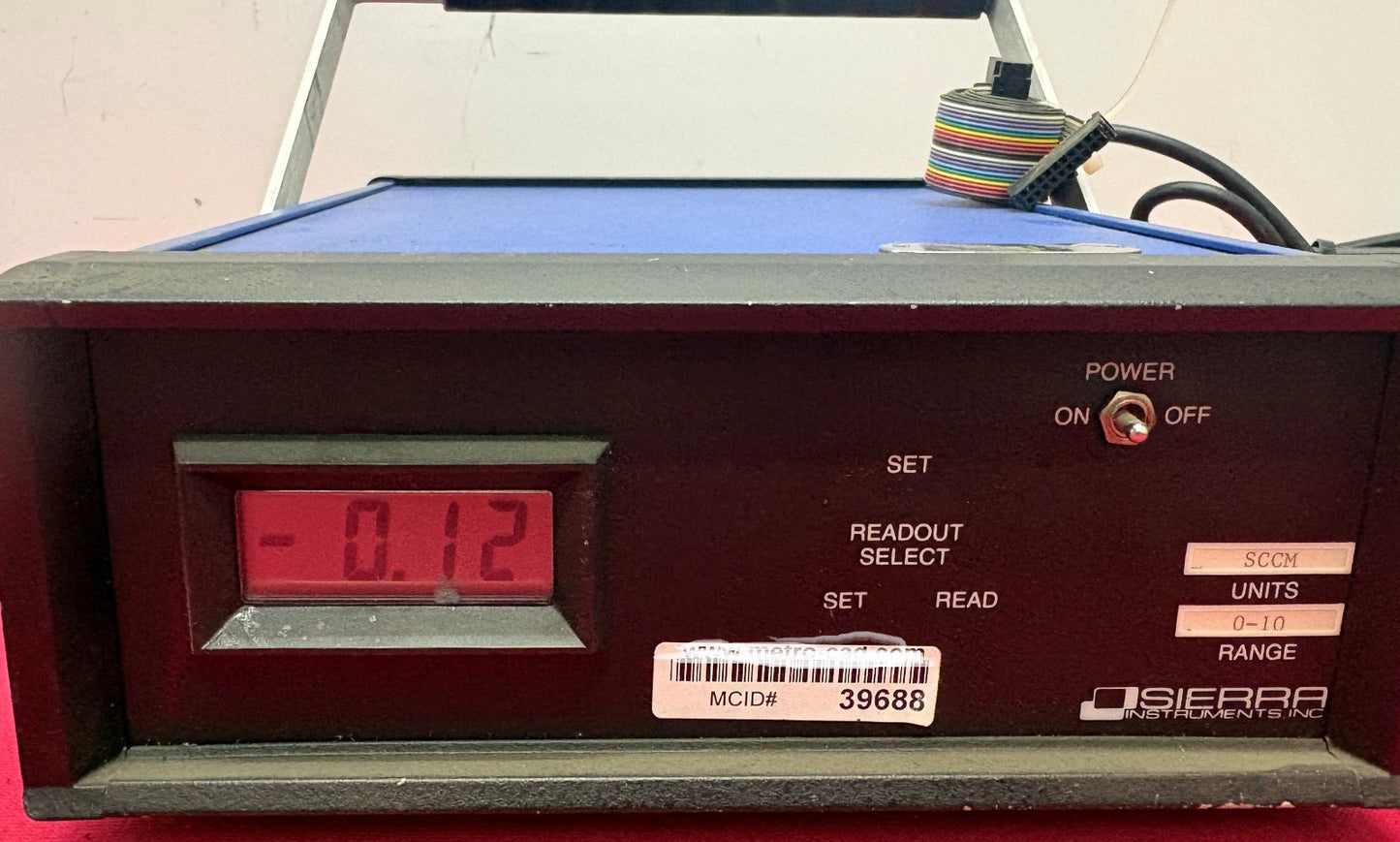 SIERRA 901M 10SCCM.N2 SINGLE CHANNEL READOUT & POWER SUPPLY SYSTEM -PARTS/REPAIR