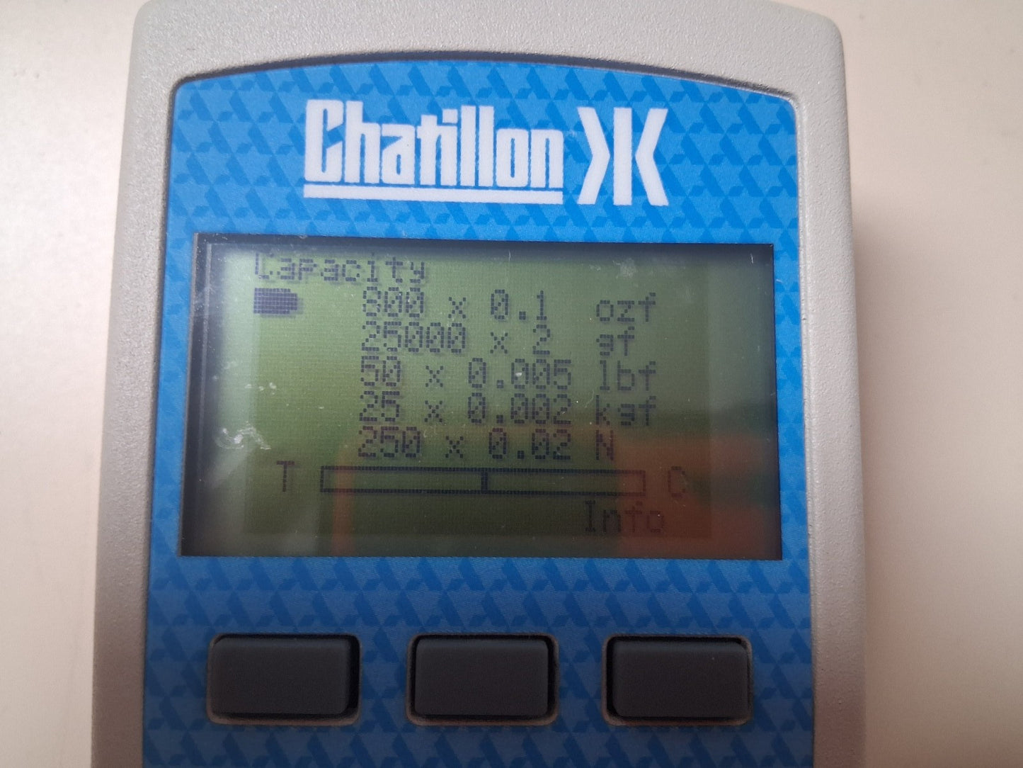 Chatillon Ametek DFS-050 Digital Force Gauge Load Cell  50 lbf w Hard Case Tips