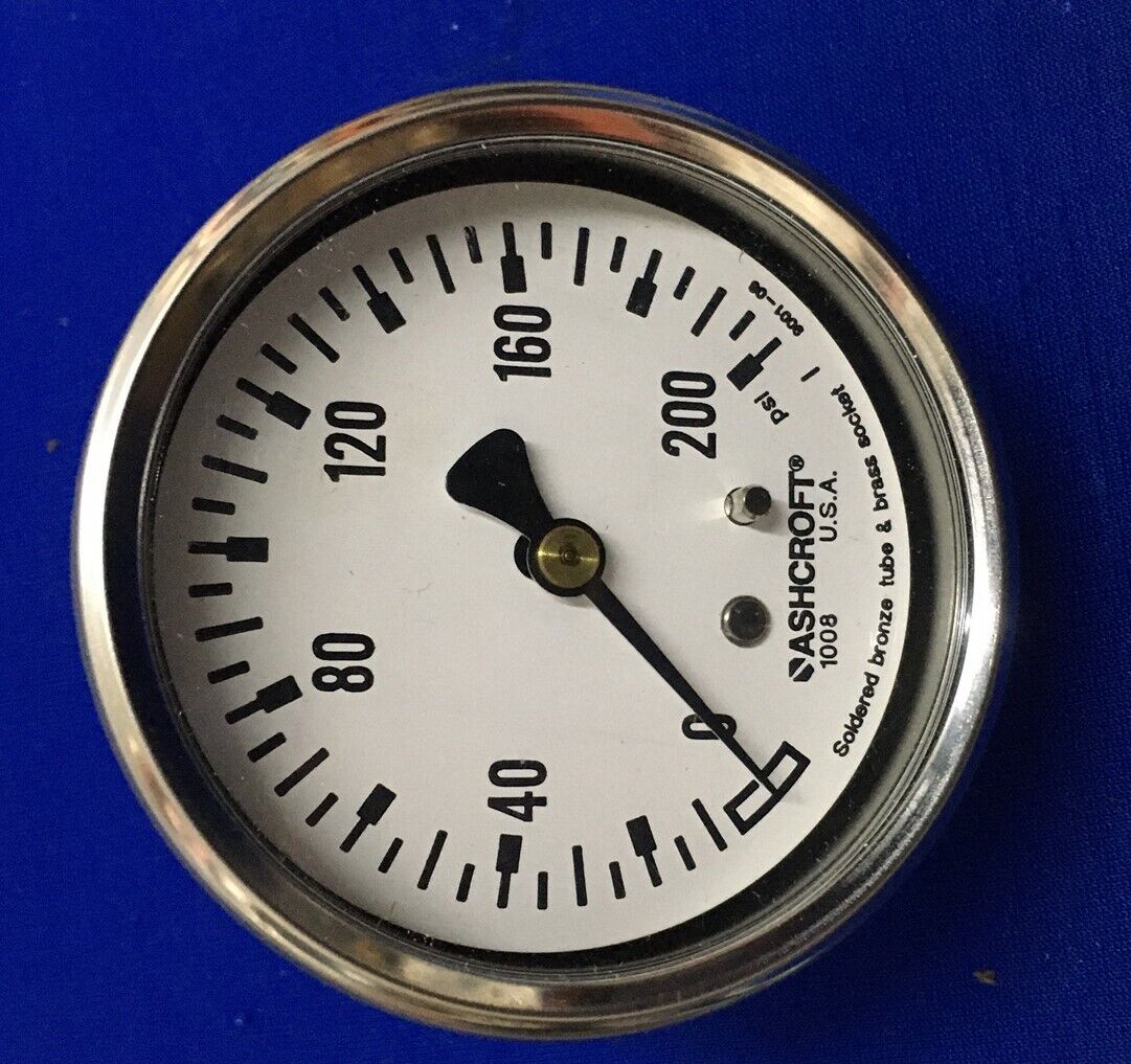 ASHCROFT ® 63 1008 A 02B XZC 200# TAILLE : CALIBRE 63 MM CALIBRE