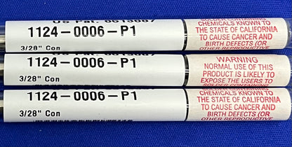 PACE 1124-0006-P1 PUNTA ESTESA PER SALDATURA CONICA AFFILATA 3/28” - 1 LOTTO QTY 3 