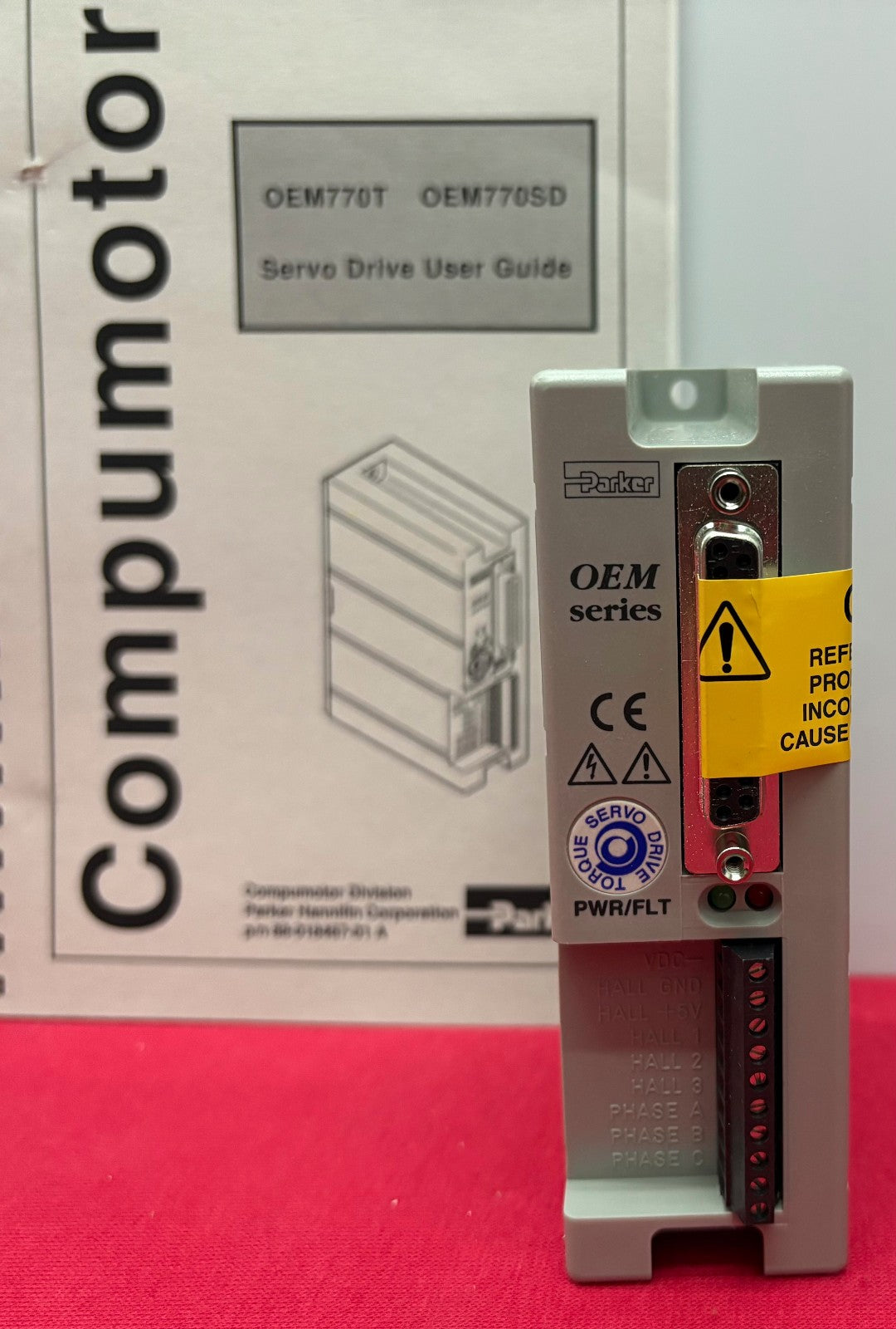 PARKER COMPUMOTOR OEM SERIES TORQUE SERVO DRIVE OEM770T w/ 73-018496-01 REV B