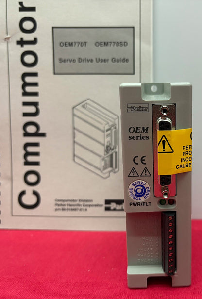 PARKER COMPUMOTOR OEM SERIES TORQUE SERVO DRIVE OEM770T w/ 73-018496-01 REV B
