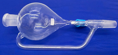 QUICKFIT ™ 250 ml DE250/33 DRUCKAUSGLEICHSTRICHTER MIT ZUSÄTZLICHEM GLASROHR 