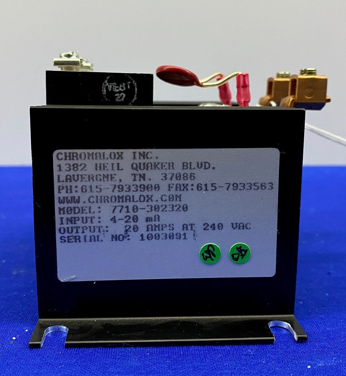 Chromalox 7710-302320 con relè a stato solido 4115-20250 e driver relè 0135-20106