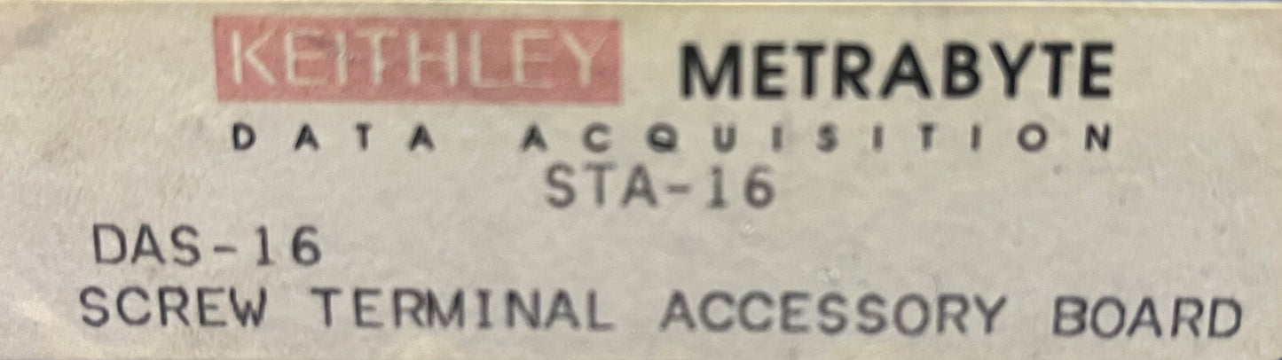 Keithley Metrabyte STA-16 DAS-16 ネジ端子アクセサリ ボード