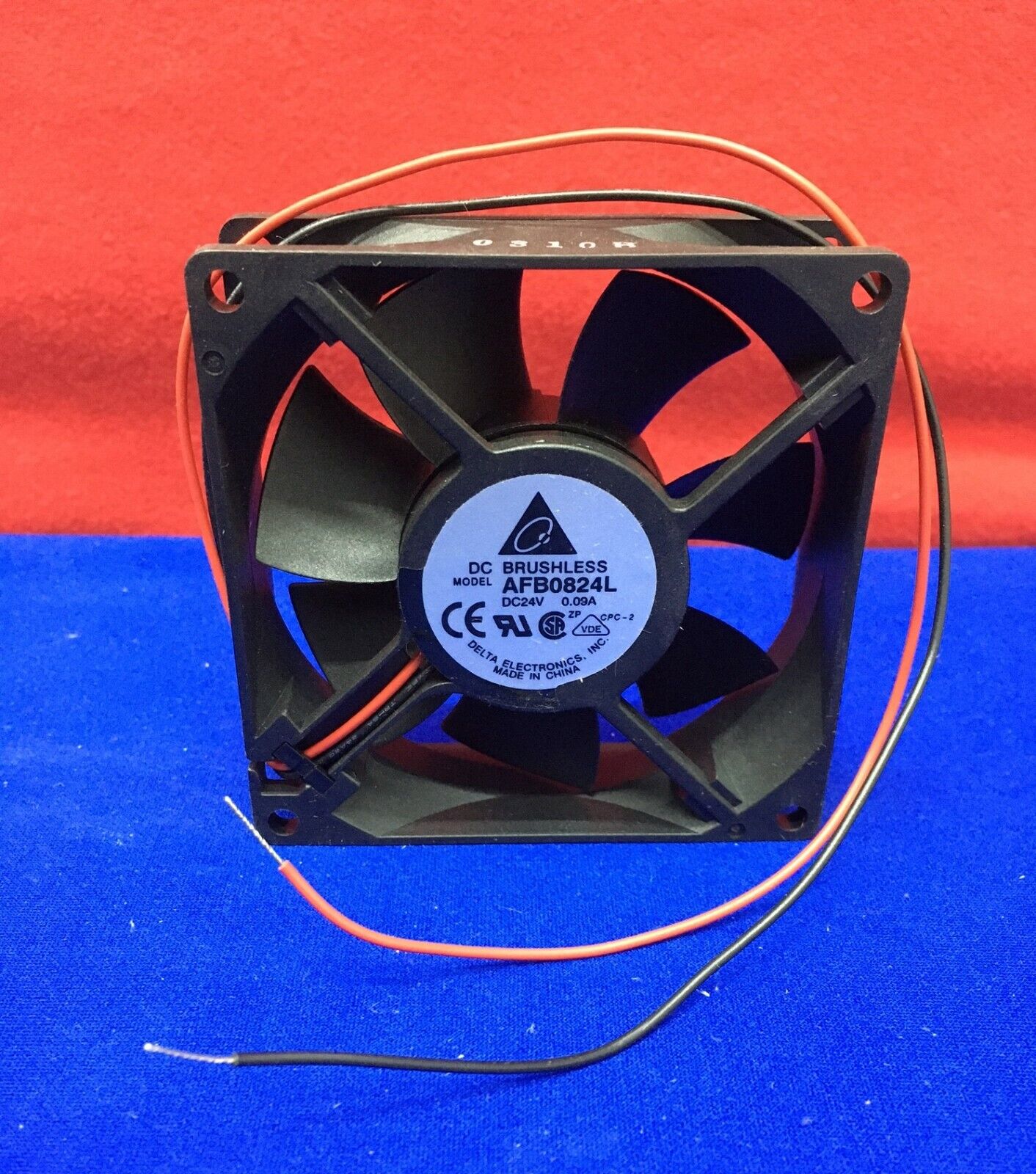 DELTA ELECTRONICS AFB0824L DC BORSTELLOZE VENTILATOR DC24V 0,09A 