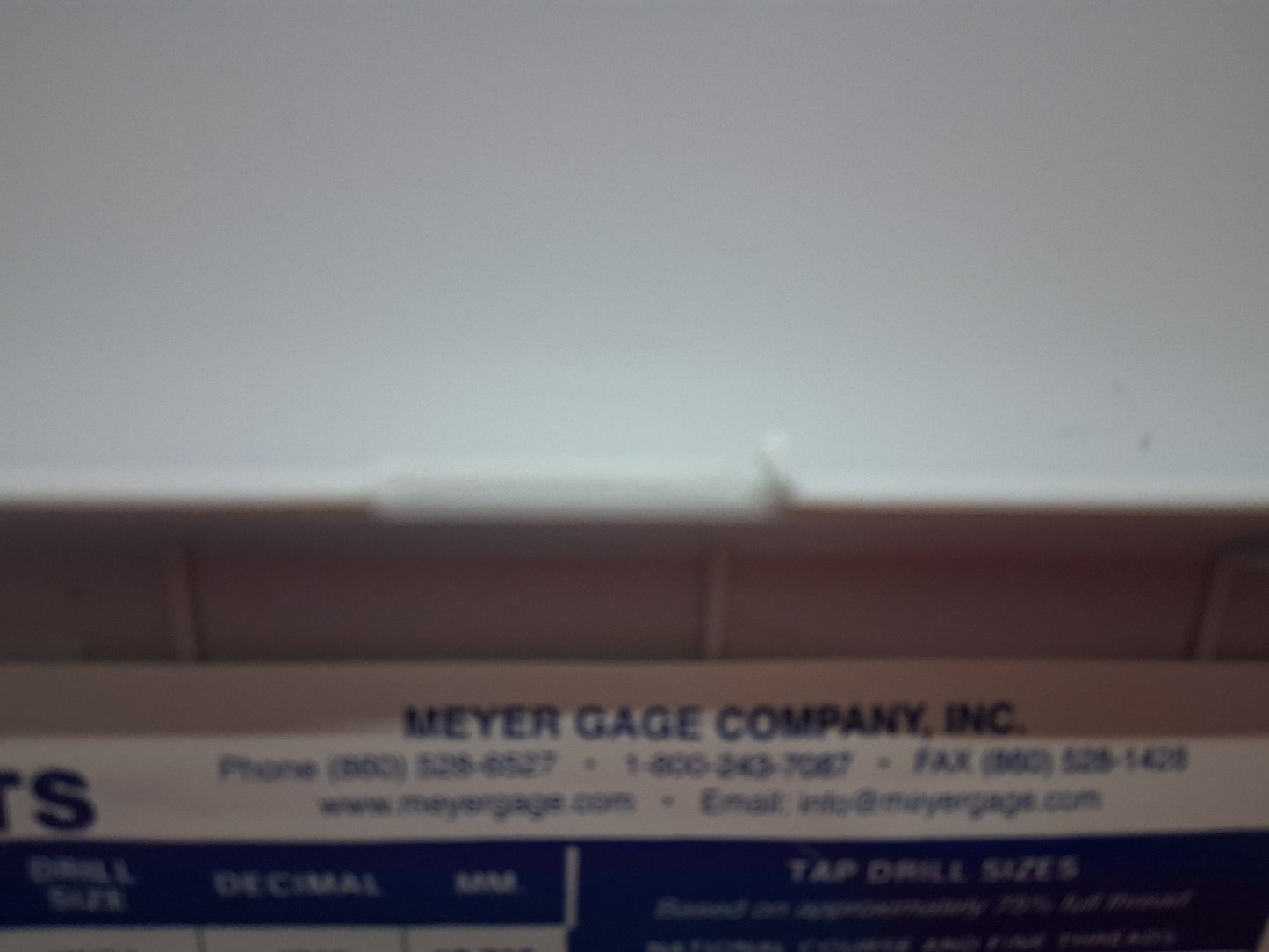 Meyer Gage C105 Minus Pin Gage Set .0115 - .2505 240 Pcs COMPLETE Class Z