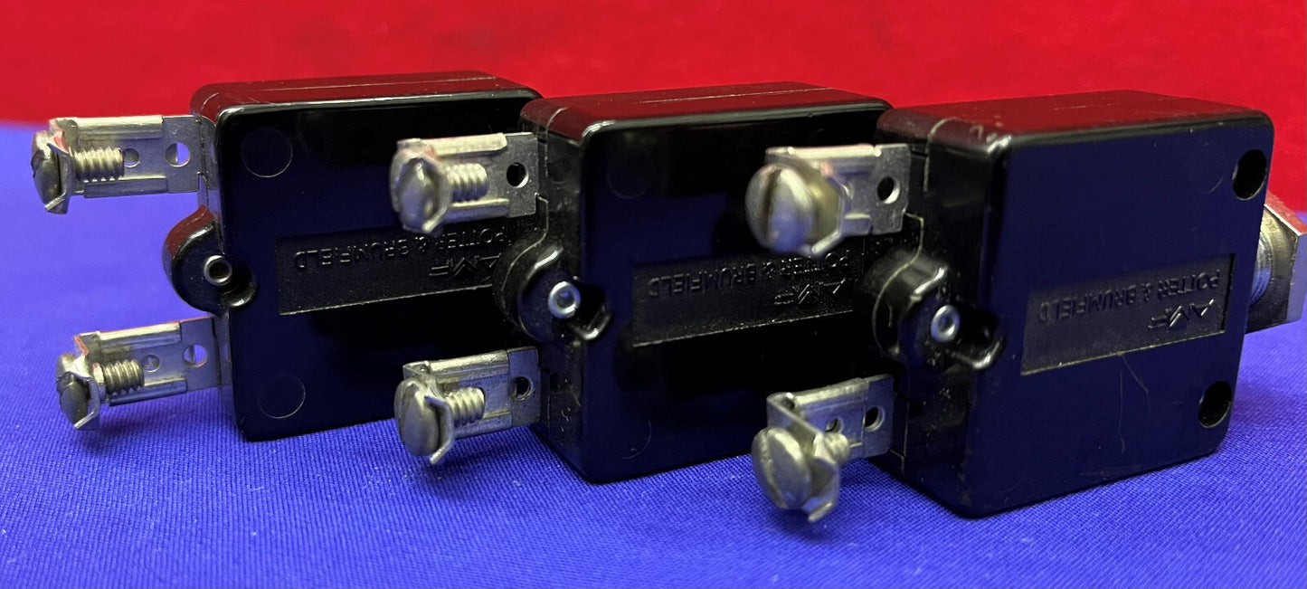 Potter &amp; Brunfield W58XB1A4A-10 サーキットブレーカー 375-210-101 250VAC 3個セット