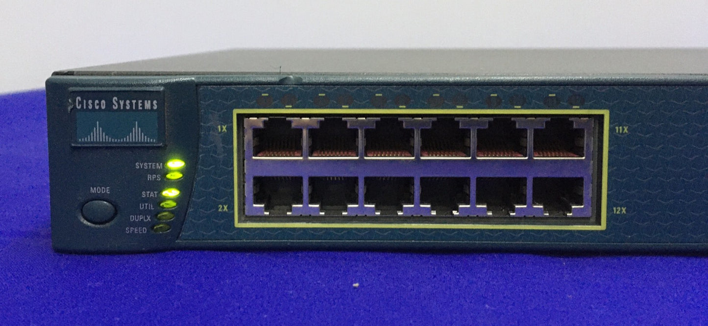 CISCO SYSTEMS 3500 SERIES XL SN FAB0536V17D 24 PORT ETHERNET ROUTER 48 VDC & 12