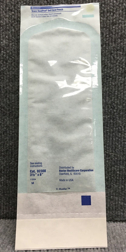 BAXTER HEALTHCARE KAT. NR. 92308, TOWER DUALPEEL, SELBSTVERSCHLUSSBEUTEL